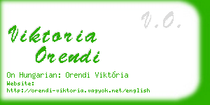 viktoria orendi business card